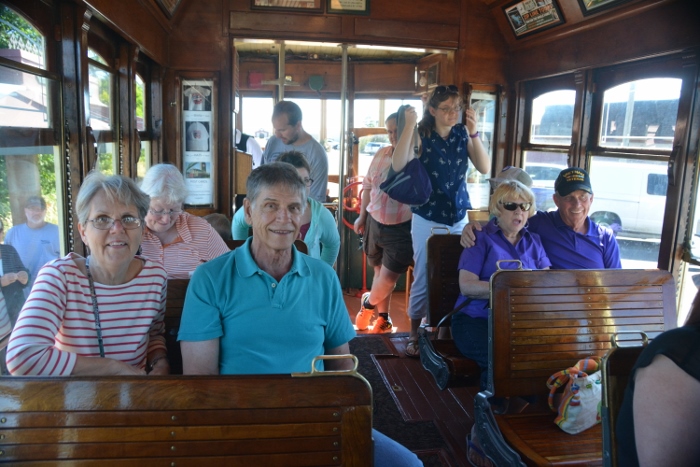 on the Astoria trolley